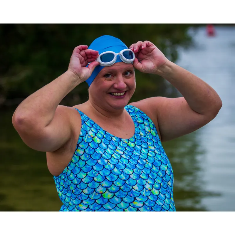 Zoggs Ecofeel Scoopback Sirene Silver Lined Swimsuit-5